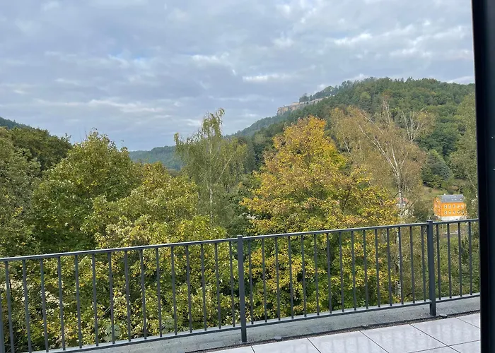 Apartmán Haus Charlottenburg 2, Zentrumsnah Mit Blick Auf Festung, Mit Sauna-option Königstein an der Elbe